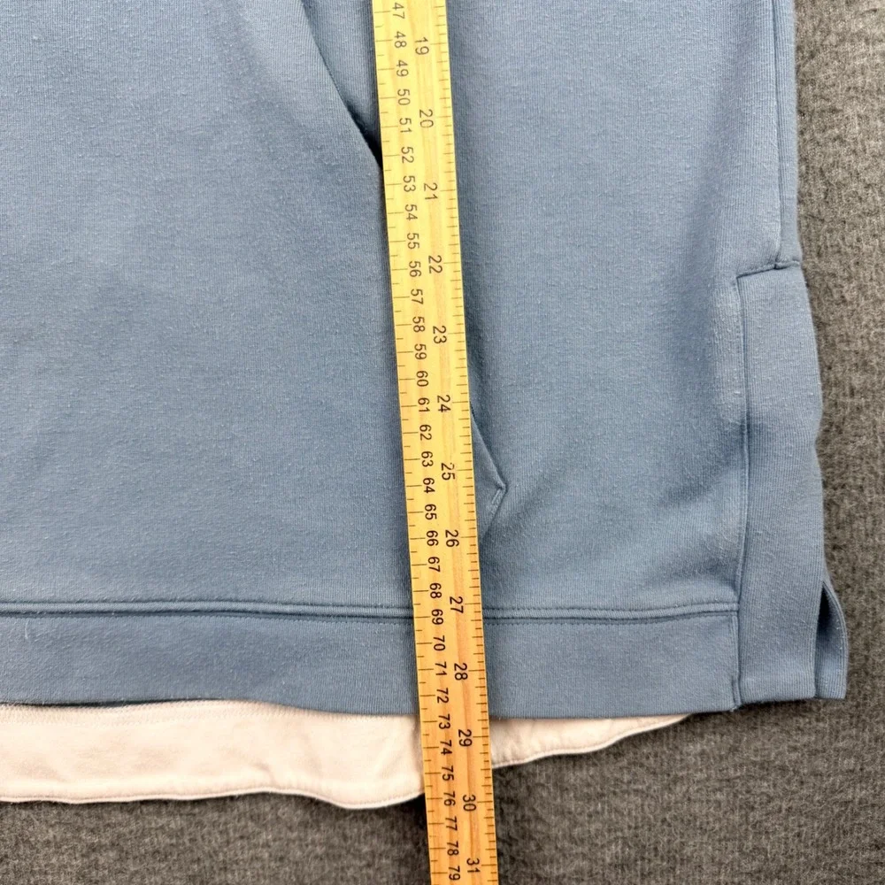 Adidas Mens L Large ZNE Short Sleeve Hoodie Blue CV3286 AZB001